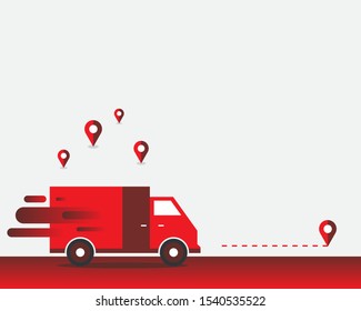 Zustelldienst, PaketExpress, mobile Zustellungs-App, Technologie und Logistik, an Kunden transportiert 