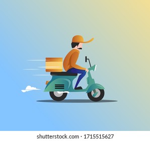 Delivery Service with Scooter courier