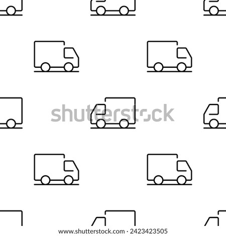 Delivery service seamless pattern. Cargo transportation. Shipping company. Vector illustration