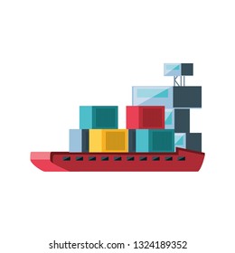 delivery service with ship cargo