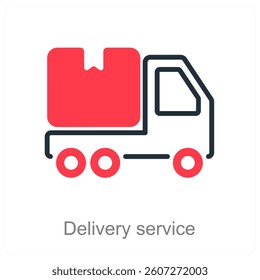 Delivery Service and shipping icon concept