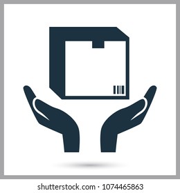 Delivery service simple icon for web and mobile design