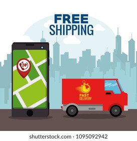delivery service with smartphone