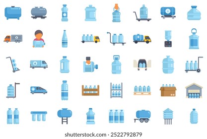Delivery service supplying fresh drinking water in various sized containers to homes and businesses