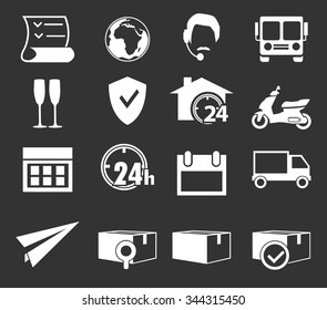 Delivery service symbol for web icons