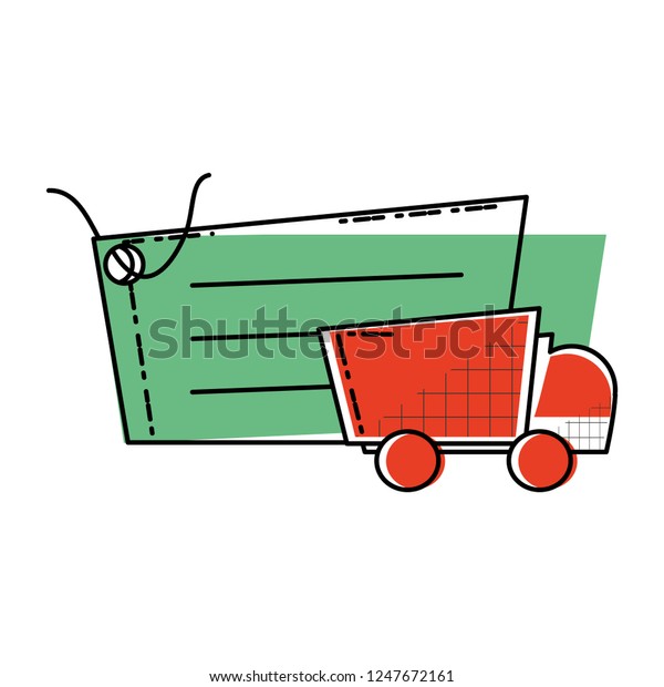 delivery\
service truck with commercial tag\
hanging