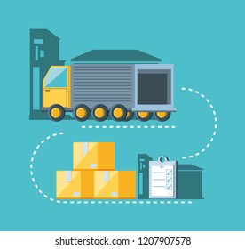delivery service truck icon