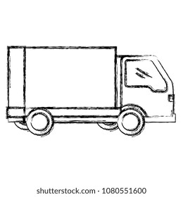 delivery service truck isolated icon