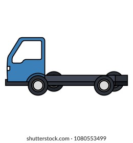 delivery service truck isolated icon