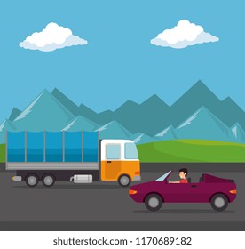 delivery service truck isolated icon