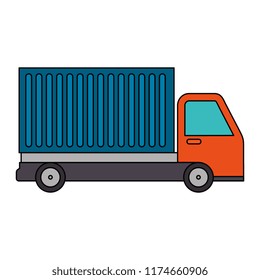 delivery service truck isolated icon