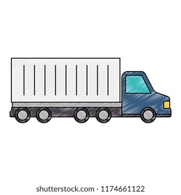 delivery service truck isolated icon