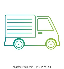 delivery service truck isolated icon