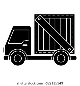 delivery service truck isolated icon
