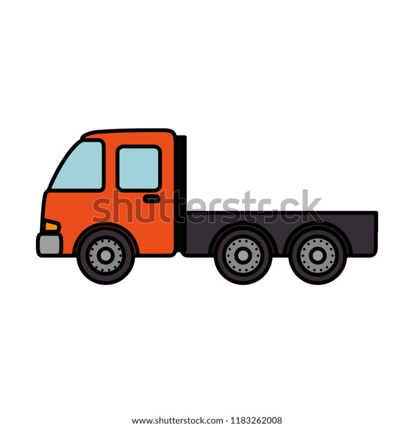 delivery service truck\
isolated icon
