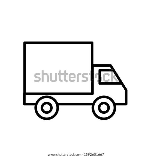 delivery service truck isolated icon vector\
illustration design
