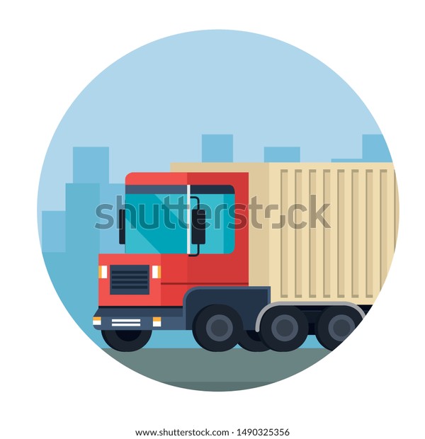 delivery service truck vehicle
icon