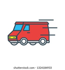 delivery service van icon