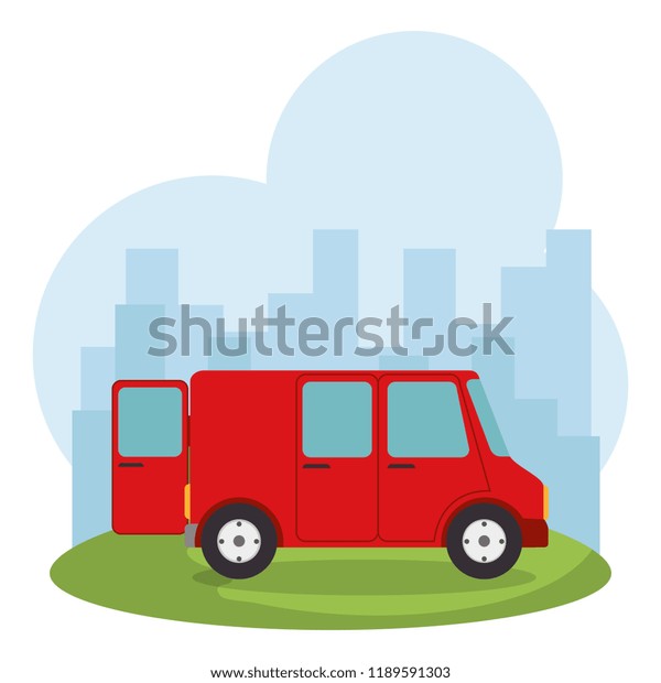 delivery service van isolated\
icon