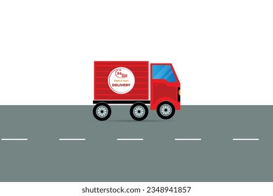  ilustración de diseño de vector de servicio de entrega