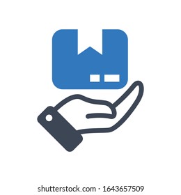 Delivery service vector icon. Editable symbol illustration.