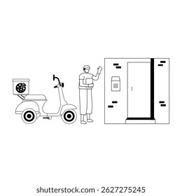 Delivery service Vector illustration which can easily modify or edit

