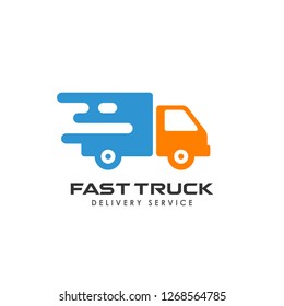 delivery services logo design. courier logo design template icon vector