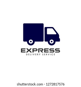 delivery services logo design. courier logo design template icon vector