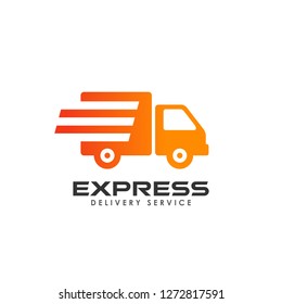 delivery services logo design. courier logo design template icon vector