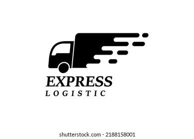 Delivery Services Logo Design Courier Logo Stock Vector (Royalty Free ...