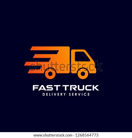 delivery services logo design. courier logo design template icon vector