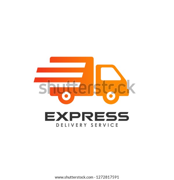 delivery services logo design. courier logo design template icon
