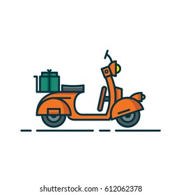 Delivery services motorcycle