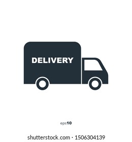 Delivery services, truck on the way, logistics and transportation, relocation concept.