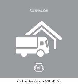 Delivery services - Vector web icon