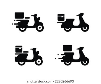Delivery set icon isolated on white background