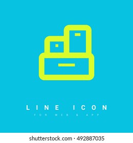 a delivery set of isolated minimal flat linear icons. Line vector icons for websites and mobile minimalistic flat design. Modern trend concept design style illustration symbol
