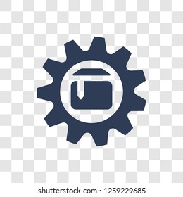 delivery Settings icon. Trendy delivery Settings logo concept on transparent background from Delivery and logistics collection