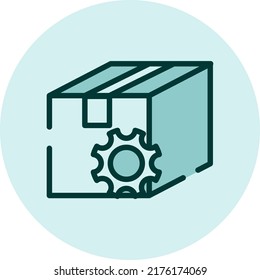 Delivery settings, illustration, vector on a white background.