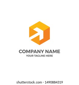 Delivery Ship Move Parcel Storage Box Fast Deliver Service Vector Illustration Logo