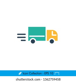 Delivery Shipment Icon / Vector - In Color Design