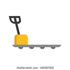 Delivery and Shipping concept represented by cart icon. isolated and flat illustration 