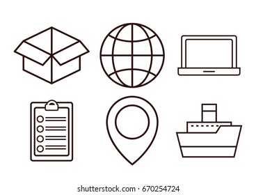 delivery and shipping design