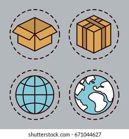 delivery and shipping design