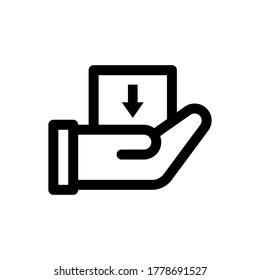 Delivery and shipping icon set. Man riding motorcycle. Truck symbol.
