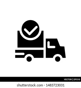 Delivery and shipping icon transportation vector illustration logo template. EPS 10