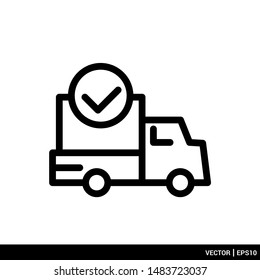 Delivery and shipping icon transportation vector illustration logo template. EPS 10