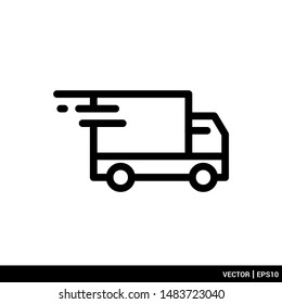 Delivery and shipping icon transportation vector illustration logo template. EPS 10