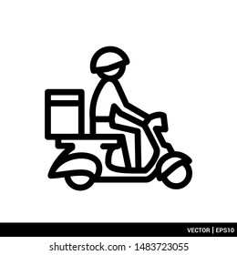 Delivery and shipping icon transportation vector illustration logo template. EPS 10