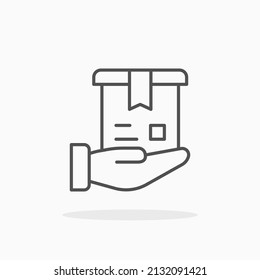 delivery shipping line icon. Editable stroke and pixel perfect. Can be used for digital product, presentation, print design and more.